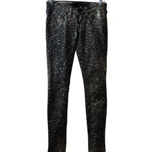 Size 25x32 Women True Religion Black And White Pants